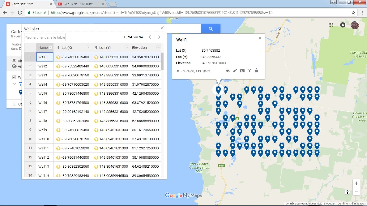 How to Create a Google Map With Excel Data?