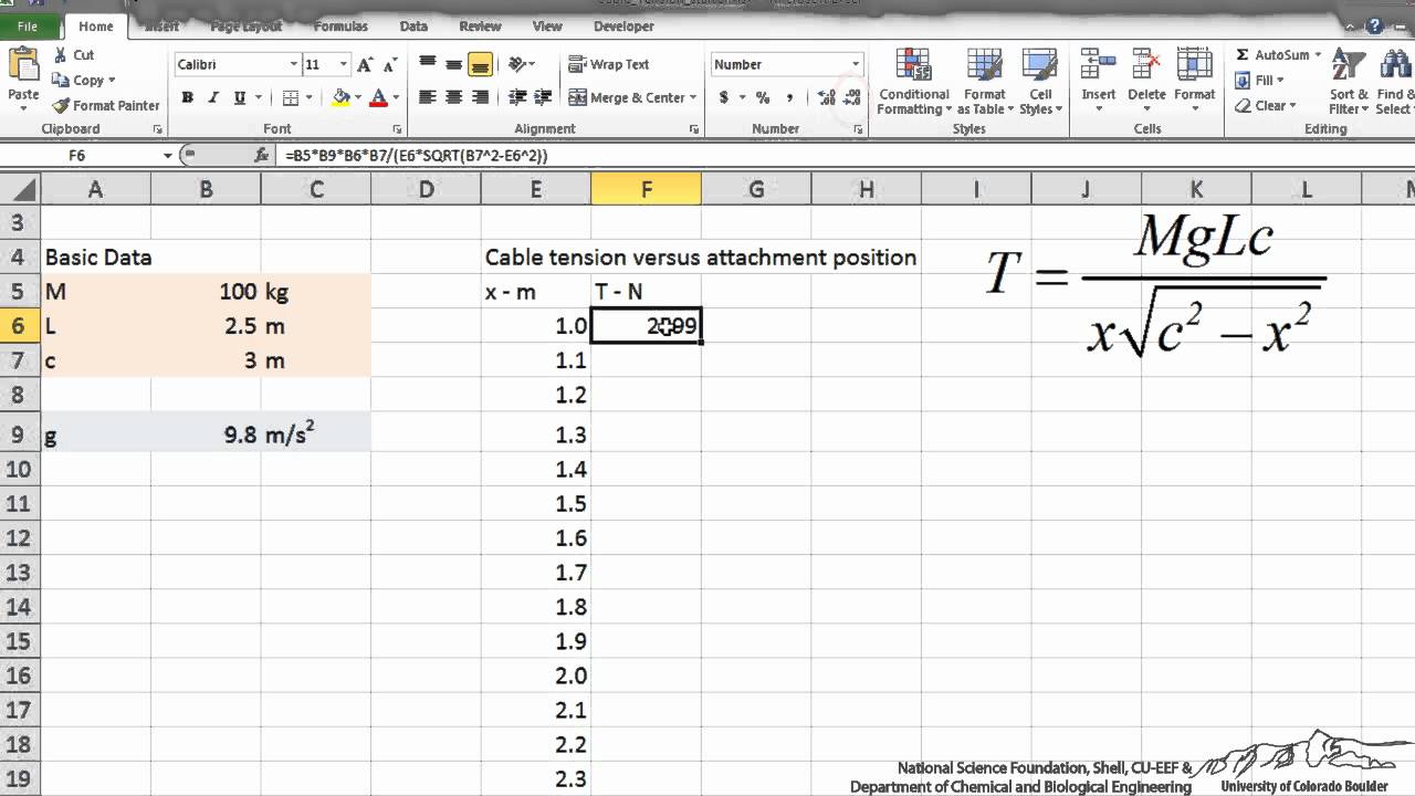 How to Enter Equations Into Excel?