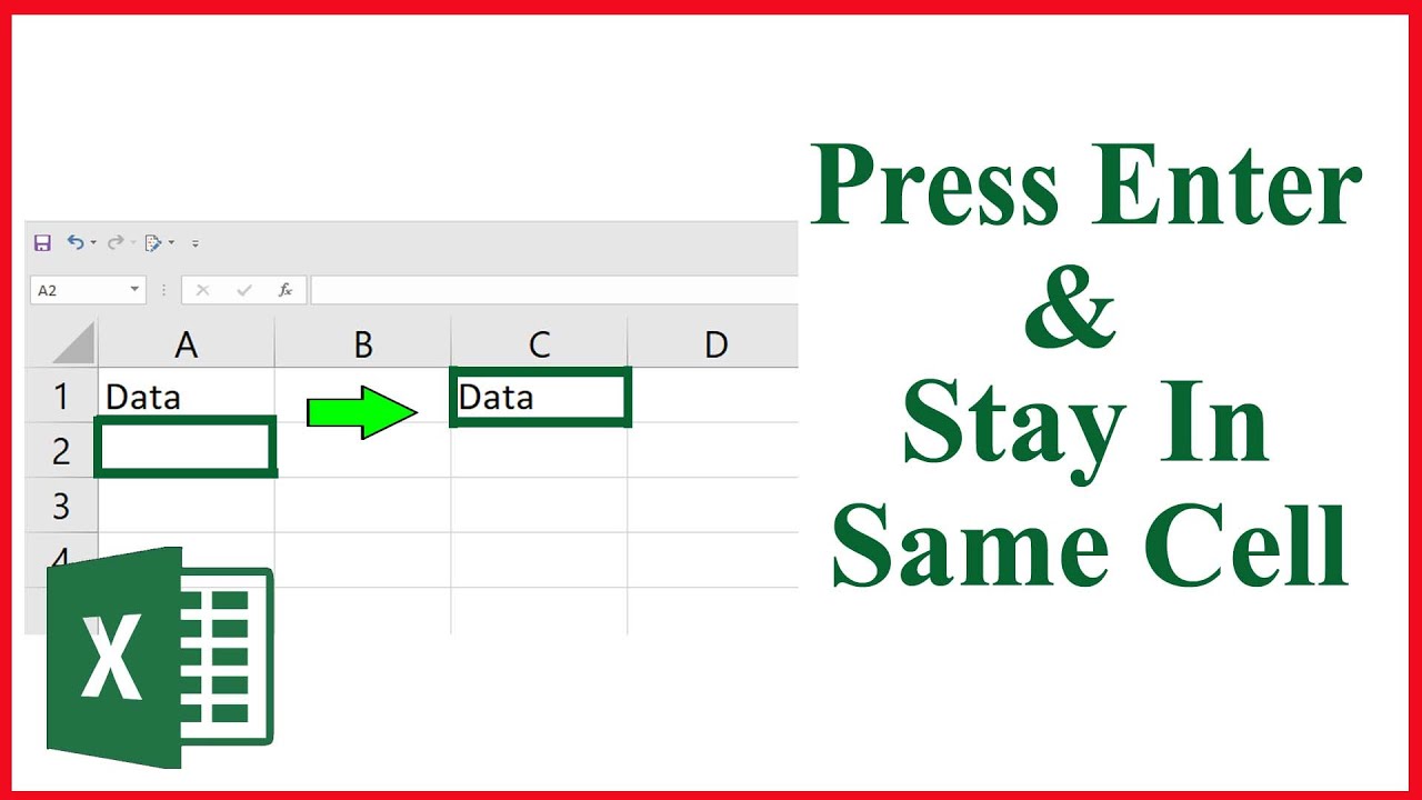 How to Enter in Excel Without Changing Cells?