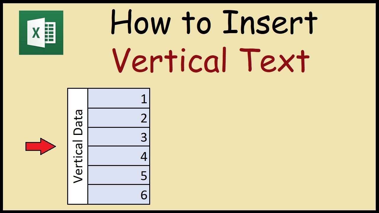 How to Type Vertically in Excel?