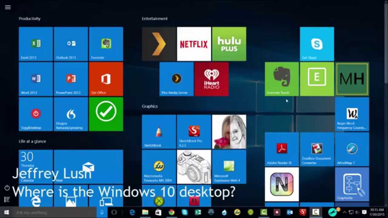 How to Get to Desktop on Windows 10?