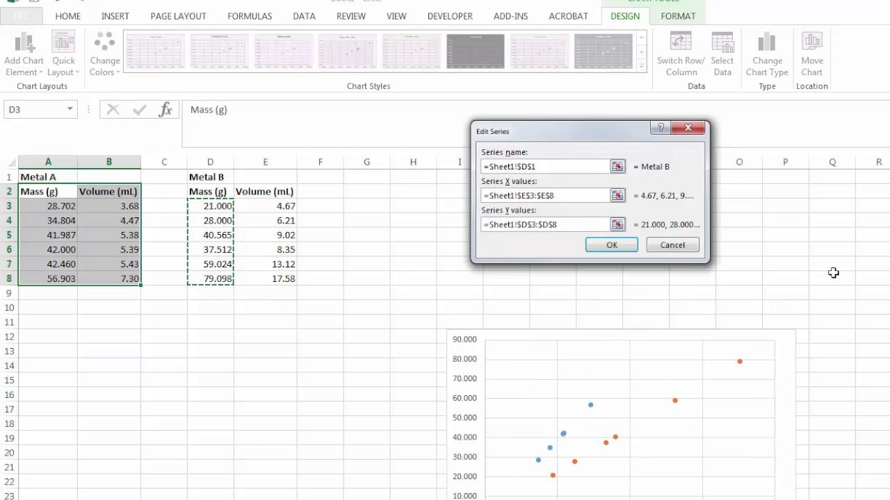 How to Graph Two Sets of Data in Excel?