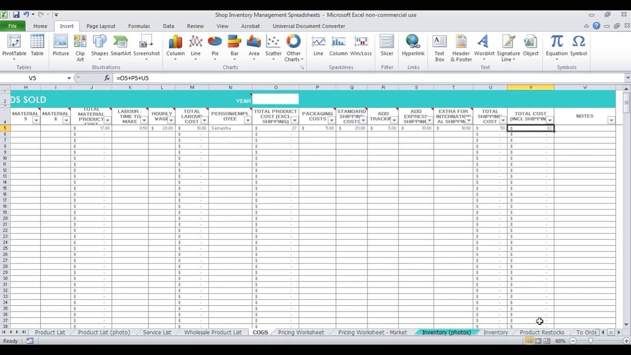 How to Keep Track of Inventory in Excel?