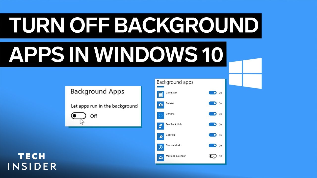 How to Turn Off Background Apps Windows 10?