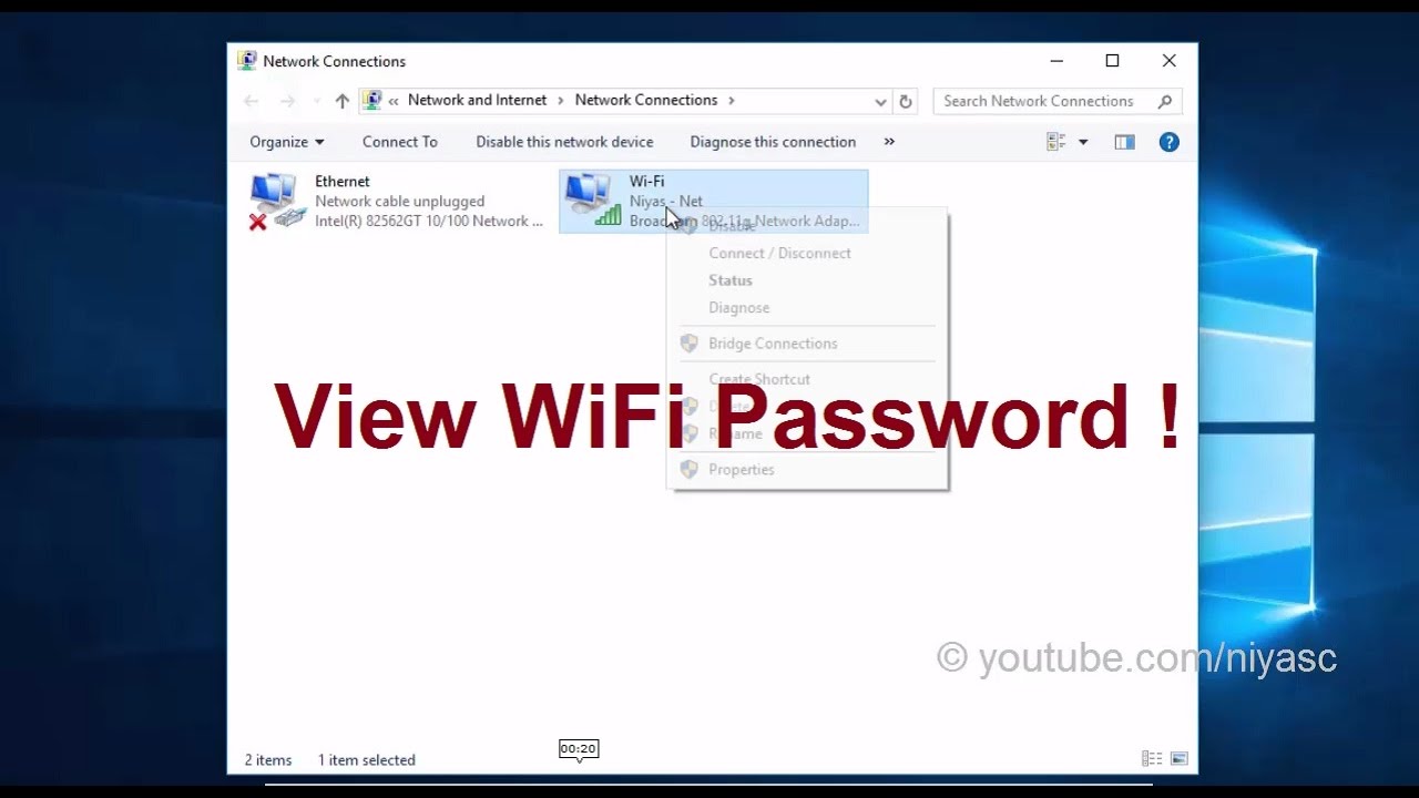 How to See Saved Wifi Password on Windows 10?