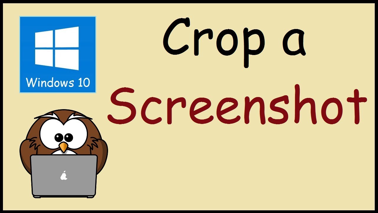 How to Crop a Screenshot on Windows 10?