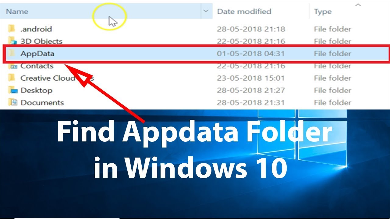 How to Show Appdata Folder Windows 10?