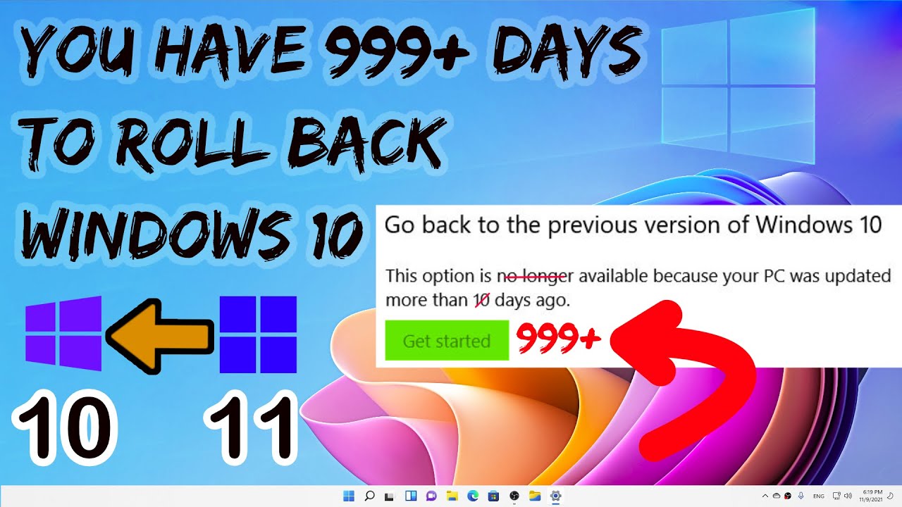 How to Go Back to Windows 10 Without Losing Data?