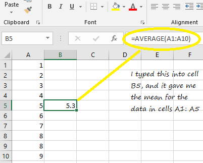 How to Compute Mean in Excel?