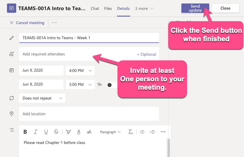 How To Send A Calendar Invite On Microsoft Teams?
