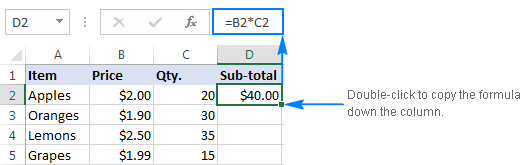 How to Multiply One Column by Another in Excel?