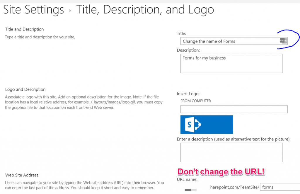 Can You Rename A Sharepoint Site?