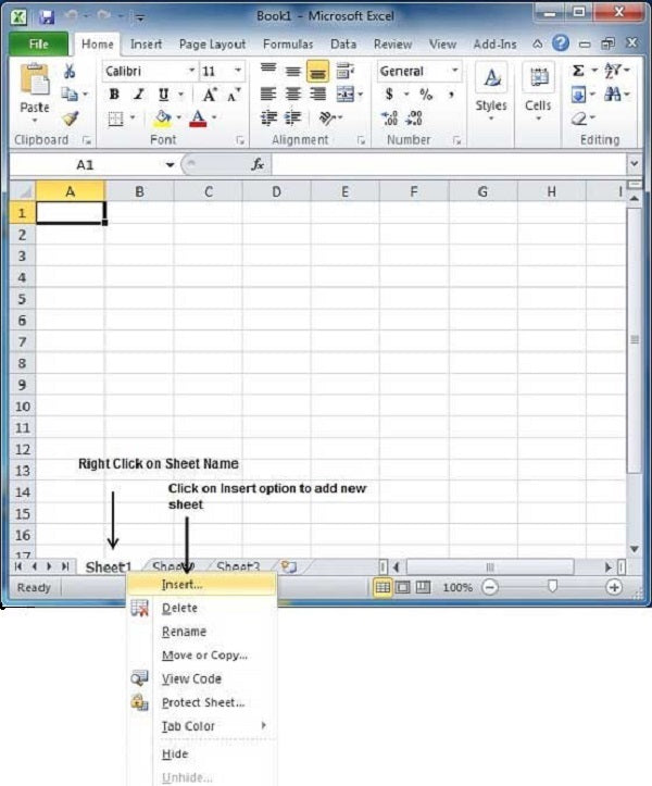 How to Create a Worksheet in Excel?