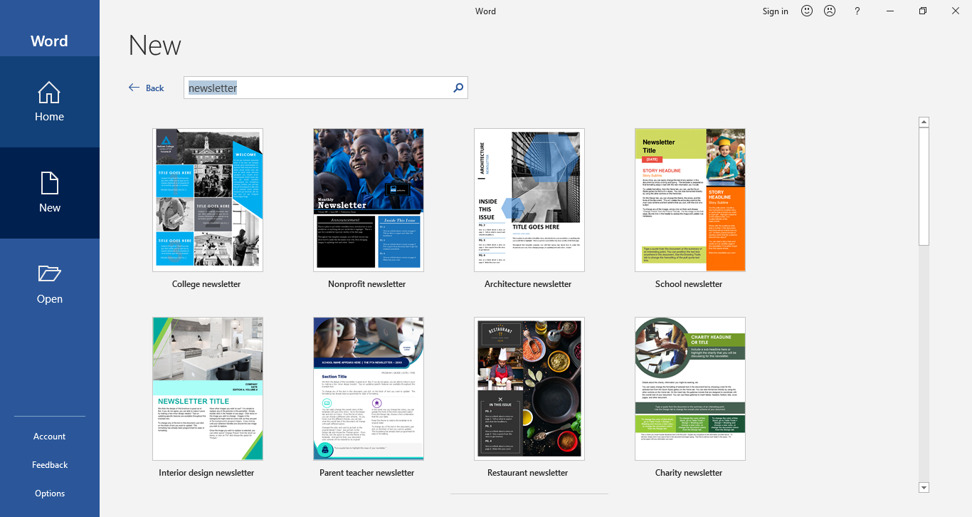How to Get a Newsletter Template on Microsoft Word?