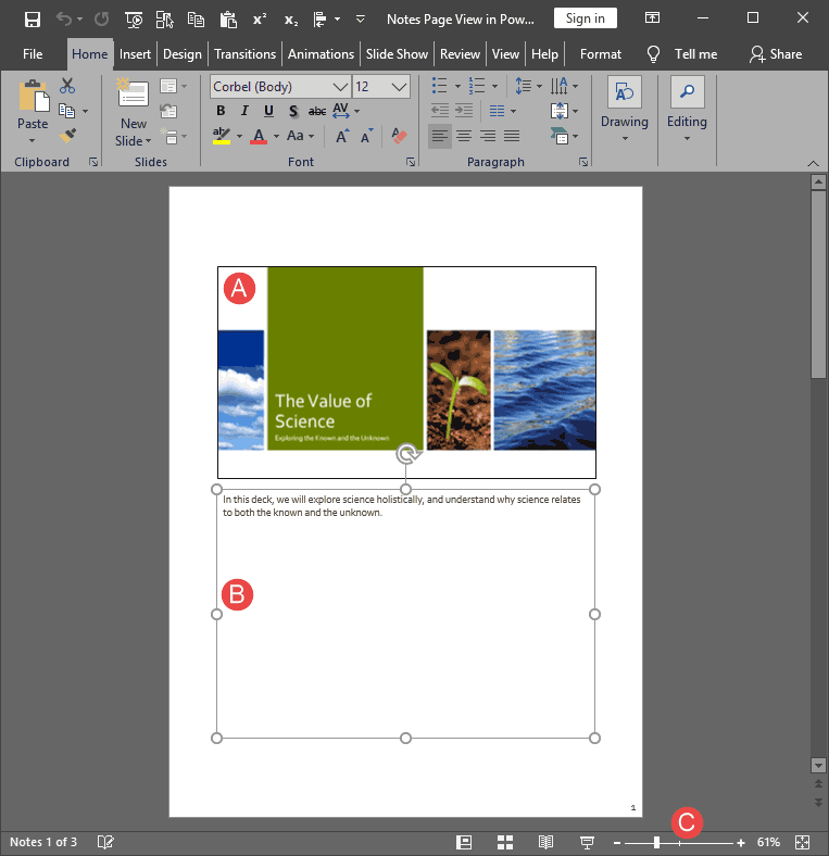 How To Switch To Notes Page View In Powerpoint?