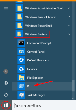 How to Open Run on Windows 10?