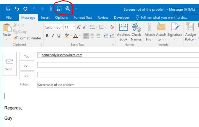 How To Screenshot On Outlook?