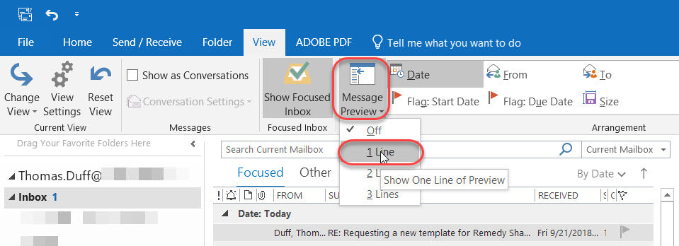 How To Show Email Preview In Outlook?