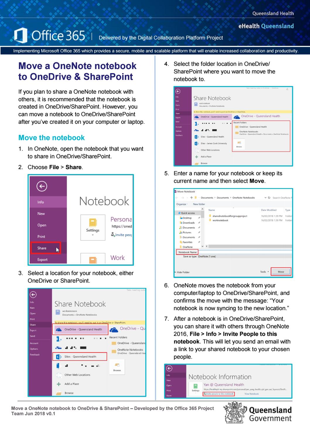 How To Move Onenote Notebook To Sharepoint?