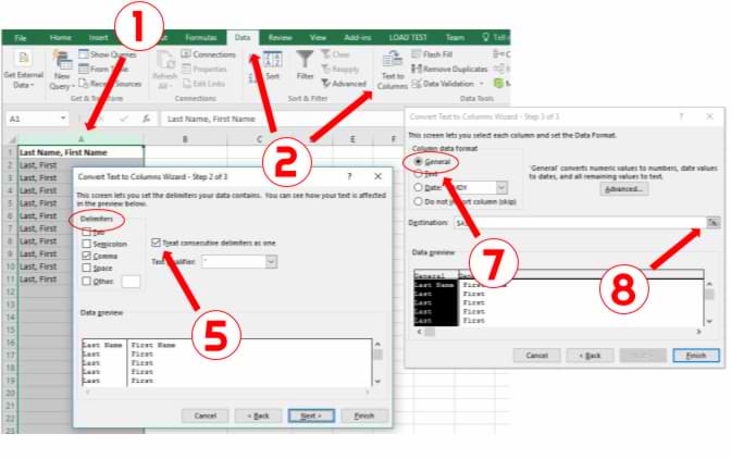 How to Parse Data in Excel?