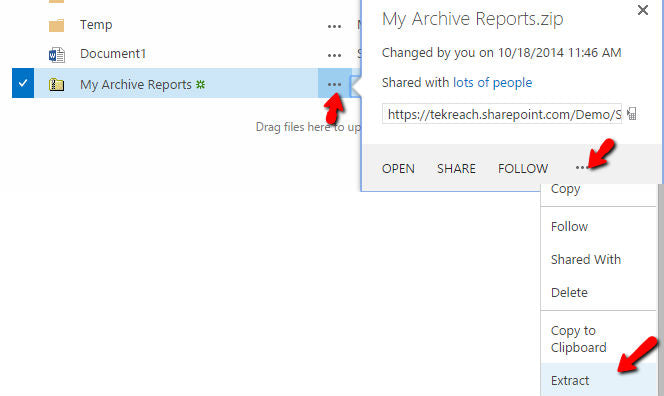 How To Zip Files In Sharepoint?