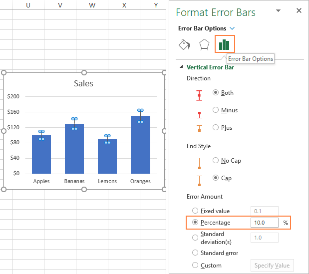 How to Calculate Error Bars in Excel?