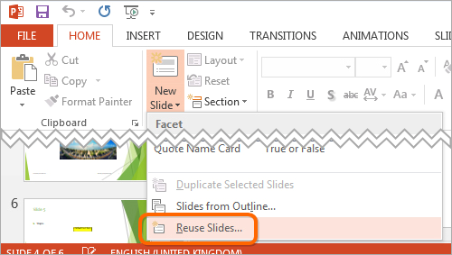 How To Insert Slides From Another Powerpoint?