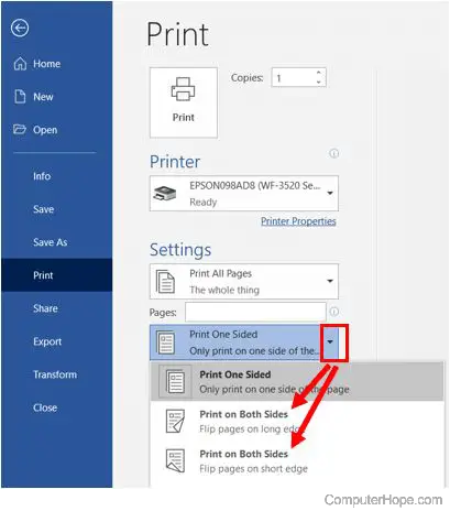 How to Print Front and Back on Microsoft Word?