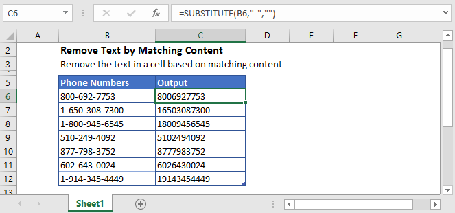 How to Remove Text in Excel?