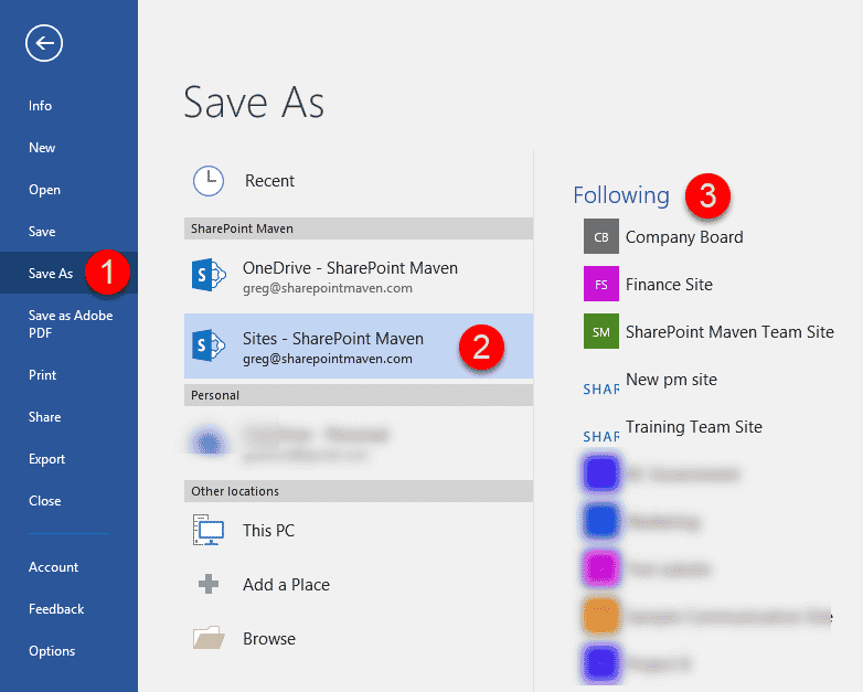 How To Save Files Directly To Sharepoint?