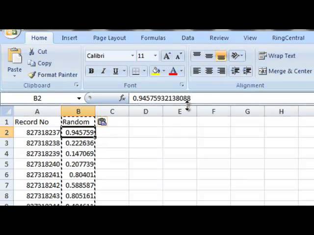 How to Select a Random Sample in Excel?