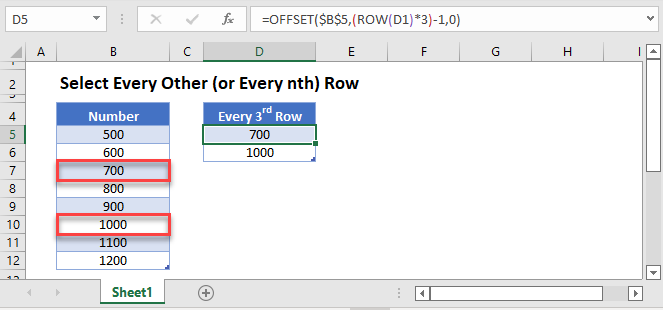 How to Select Every Other Cell in Excel?