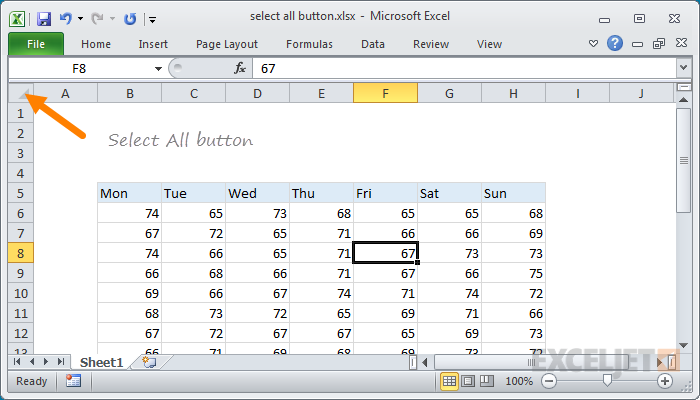 How to Select All Images in Excel?