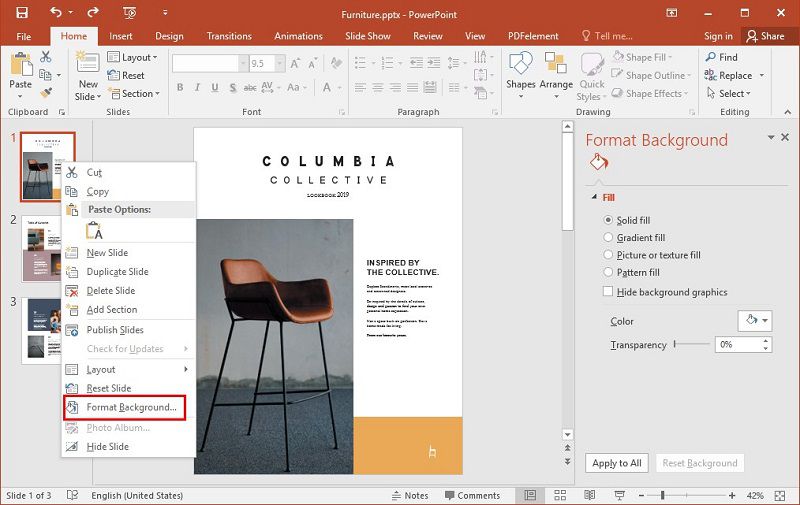 How To Set A Picture As A Background On Powerpoint?