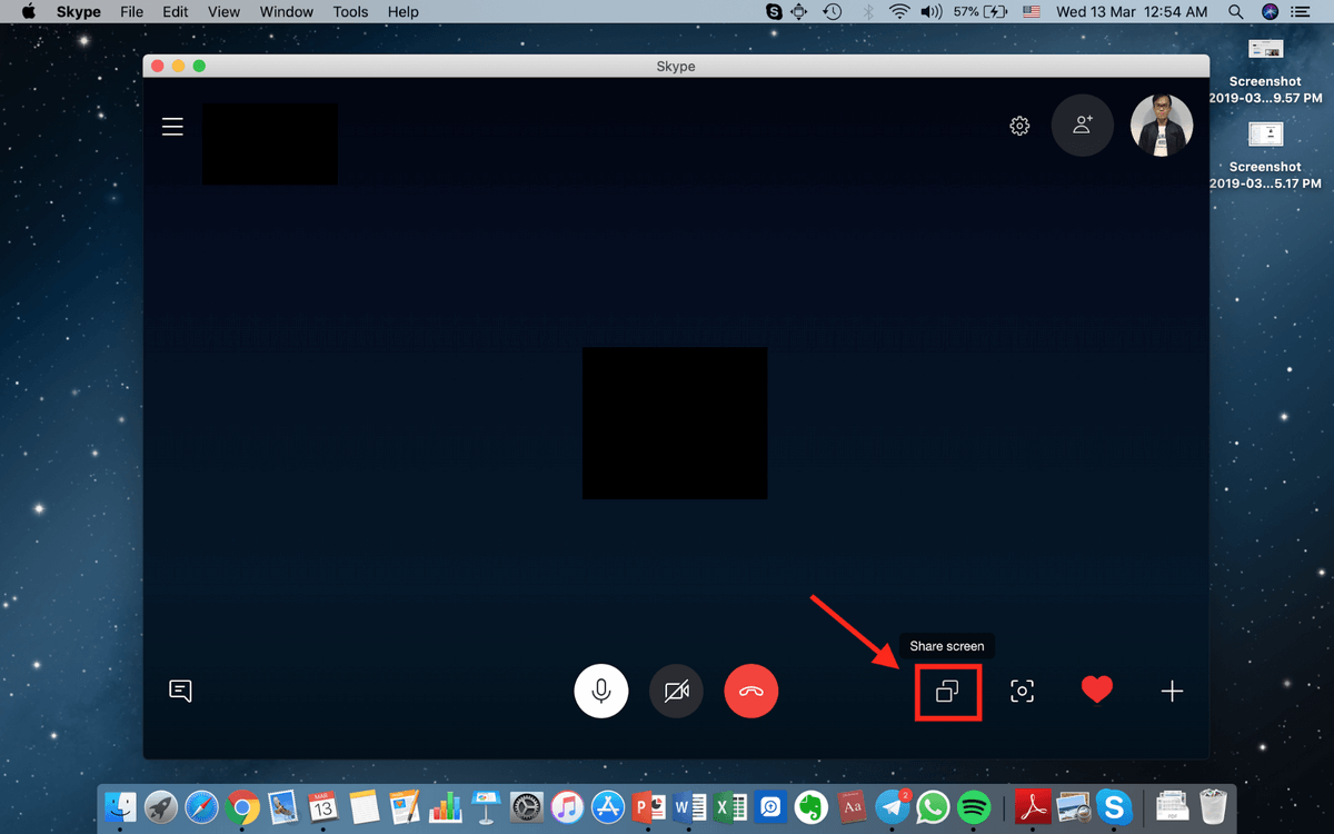 How To Share Screen On Skype Macbook Air?