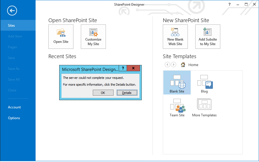 How To Open A Sharepoint Site In Sharepoint Designer?