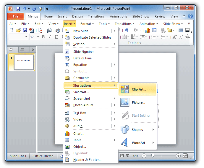 Where Is Clipart In Powerpoint?