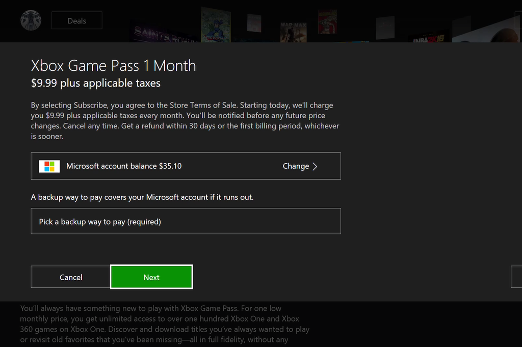 Can you gift top xbox game pass
