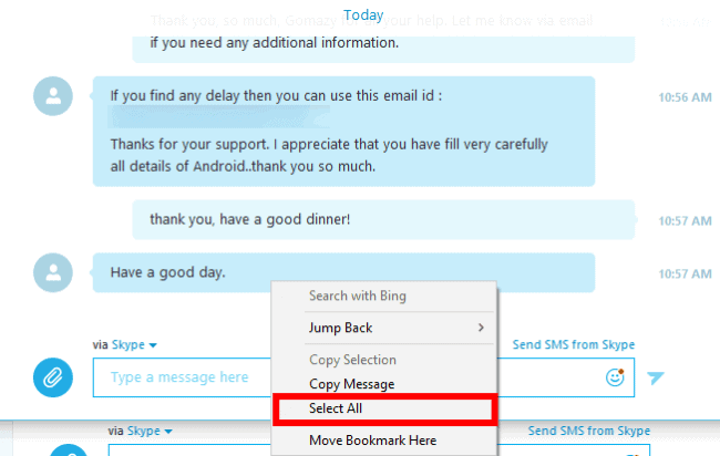 How To Print Skype Conversation?