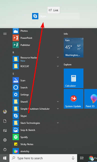 How To Create Skype Shortcut On Desktop Windows 10?