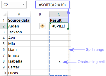 Why is My Formula Spilling in Excel?