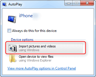 How to Transfer Photos From Iphone to Pc Windows 7?