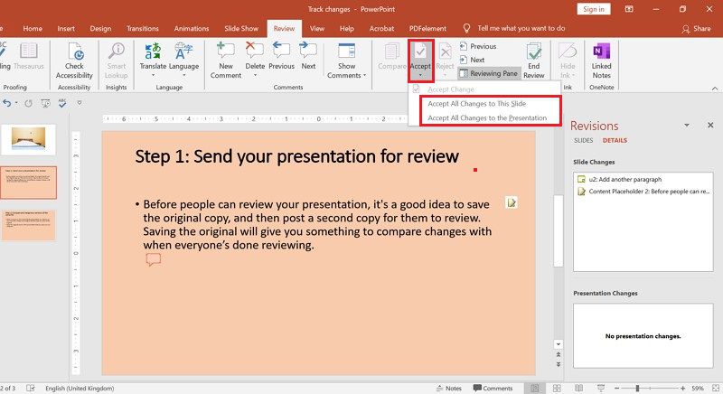 Can You Track Changes In Powerpoint?