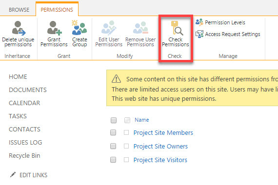 How To Check Sharepoint Site Permissions?