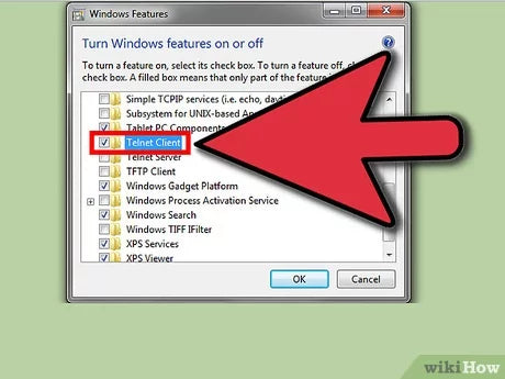 How to Enable Telnet Service in Windows 7?