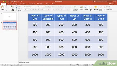 How To Make Jeopardy Powerpoint?