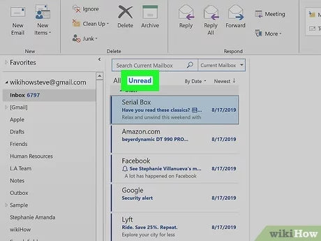 How To View Unread Emails In Outlook?