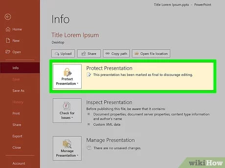 How To Unlock Powerpoint?