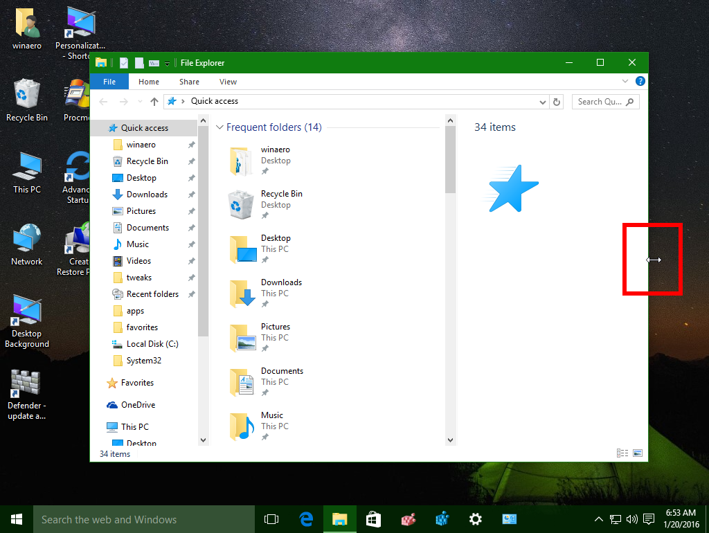 How to Resize Windows in Windows 10?