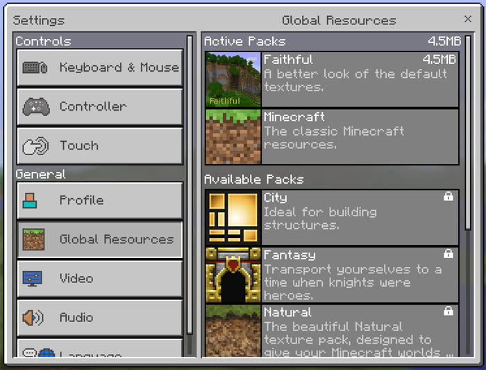 How to Add Resource Packs to Minecraft Bedrock Windows 10?